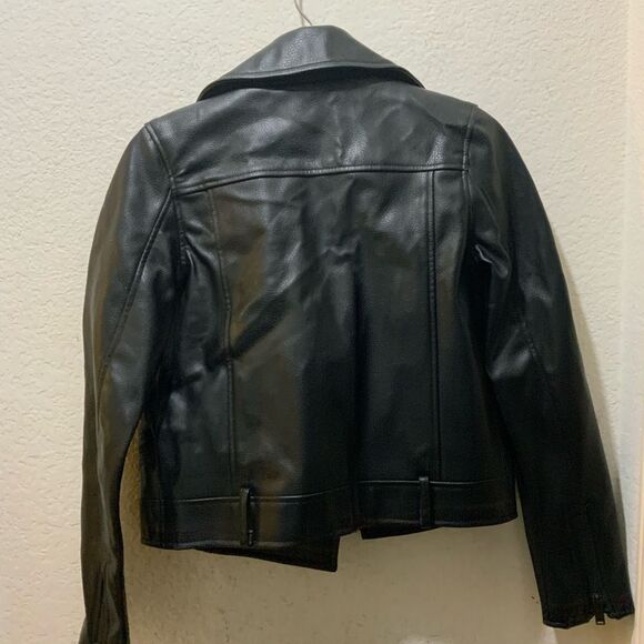 Oak + Fort vegan Leather Biker Jacket Women’s XS - Picture 6 of 9
